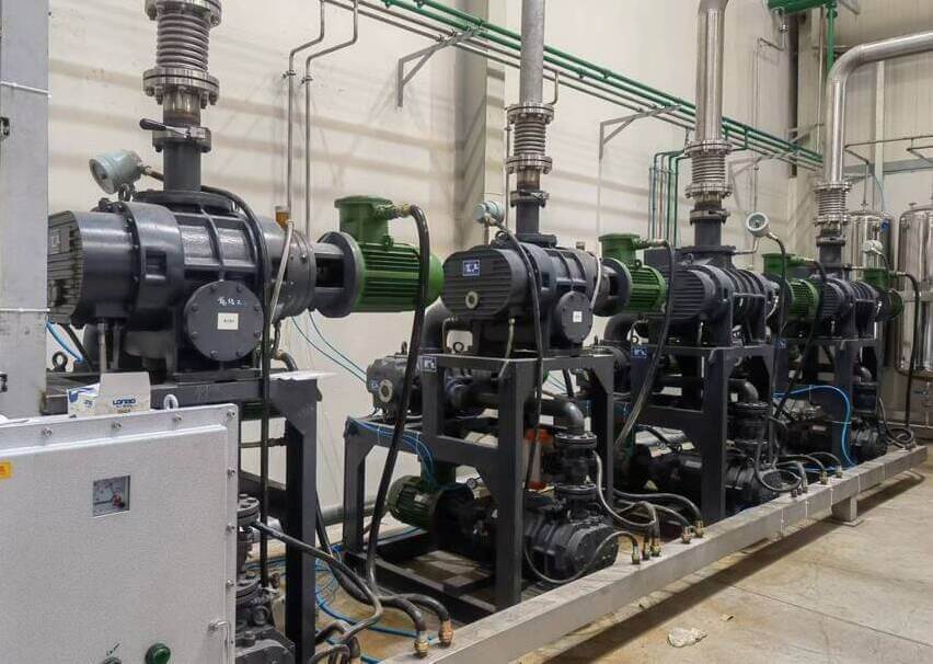 oil free roots screw vacuum pump system roots screw vacuum pump