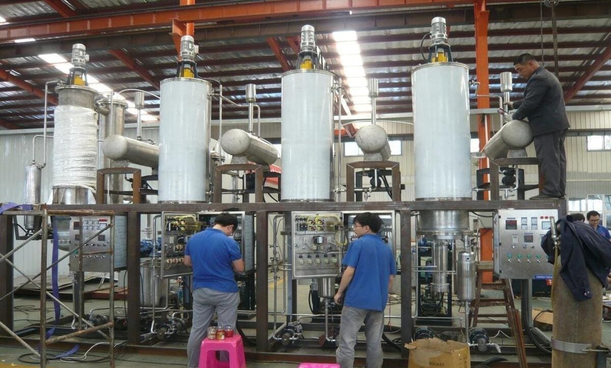 molecular distillation equipment on site installation
