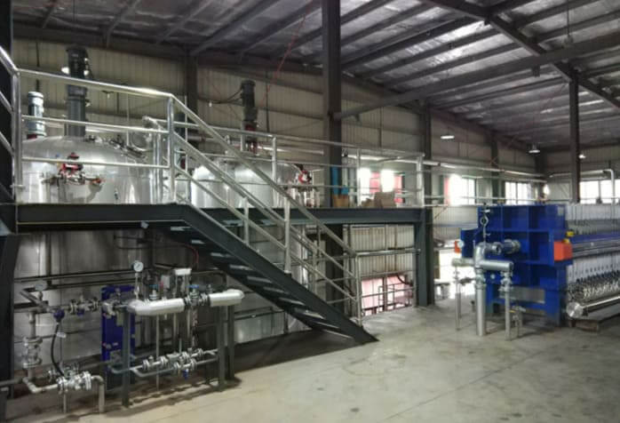 winterization fractionation process equipment system